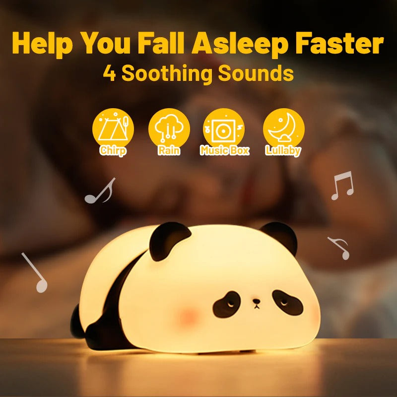 Cute Panda Night Light LED Squishy Tap Lamp