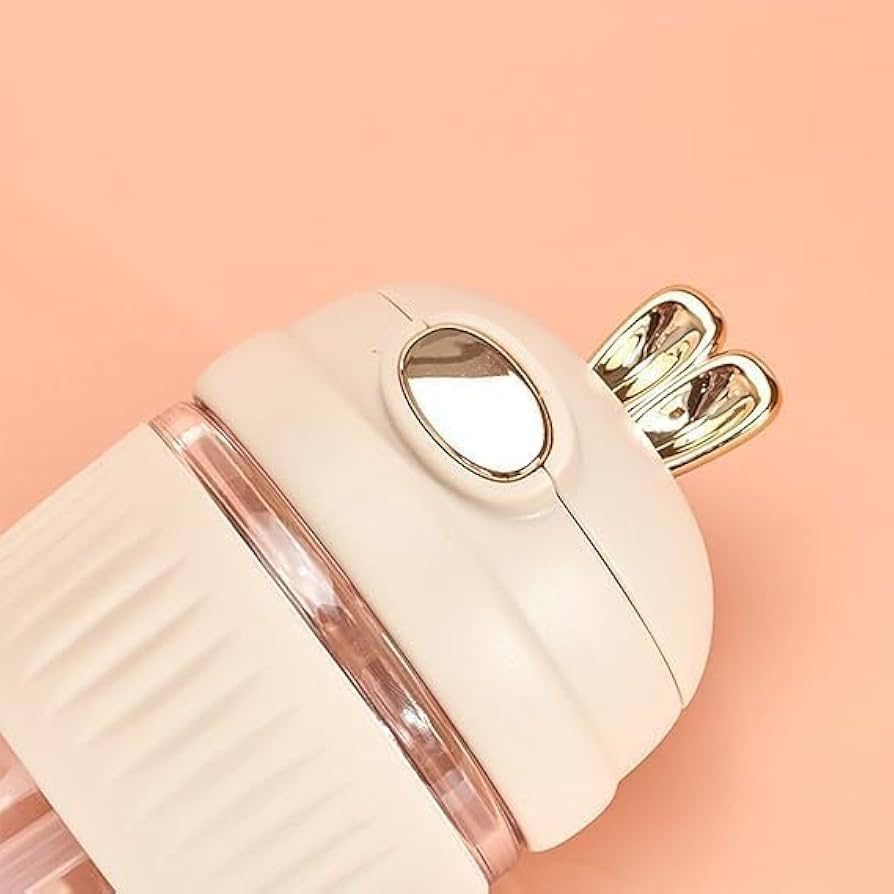 Cute Rabbit Straw Glass Cup Girl Portable Cup Coffee Drink Gift Water Cup