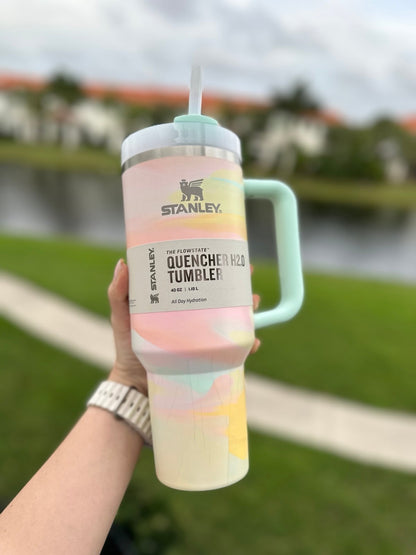 Stanley Quencher H2.0 Tumbler Cup 40oz/1.18L Stainless Steel Tumbler with Straw Lid - Double Wall Vacuum Insulated Car Travel Mug