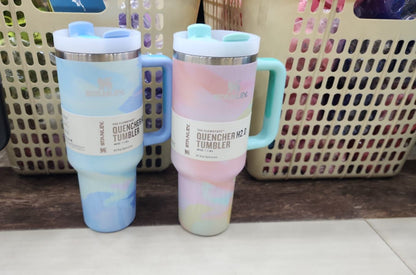 Stanley Quencher H2.0 Tumbler Cup 40oz/1.18L Stainless Steel Tumbler with Straw Lid - Double Wall Vacuum Insulated Car Travel Mug