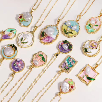 Pinterest Vintage style pendant necklace