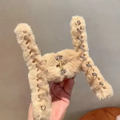 Furr faux Hair clip