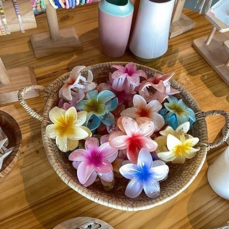 Tropical flowers claw clip large size 250 each