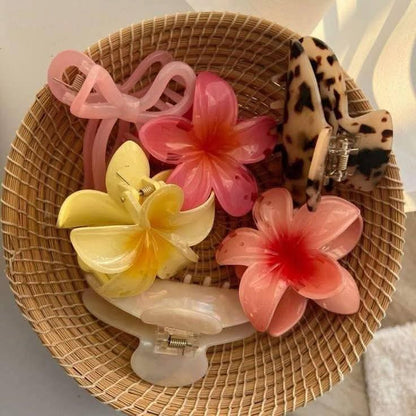 Tropical flowers claw clip large size 250 each