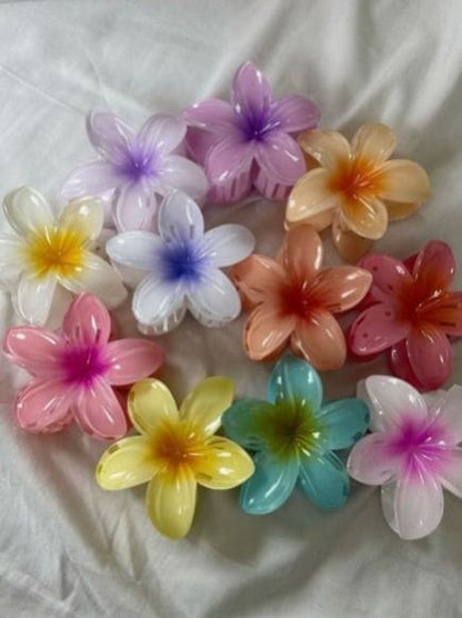 Tropical flowers claw clip large size 250 each