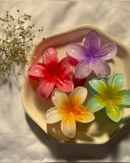 Tropical flowers claw clip large size 250 each