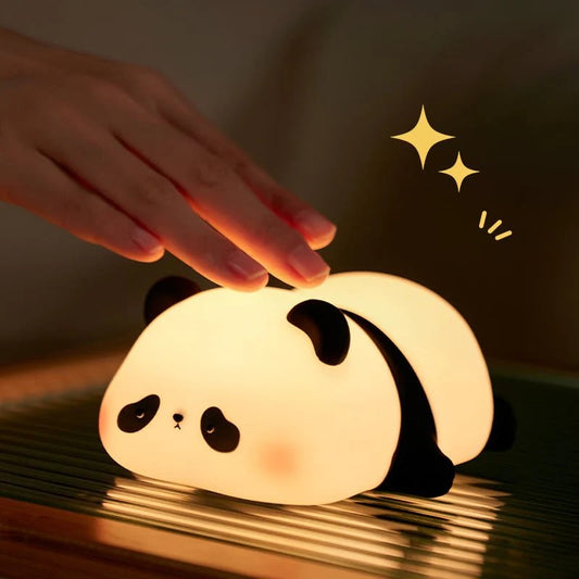 Cute Panda Night Light LED Squishy Tap Lamp